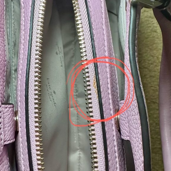 Kate Spade Lavender Leila Satchel Bag Quartz Pink - Picture 8 of 8